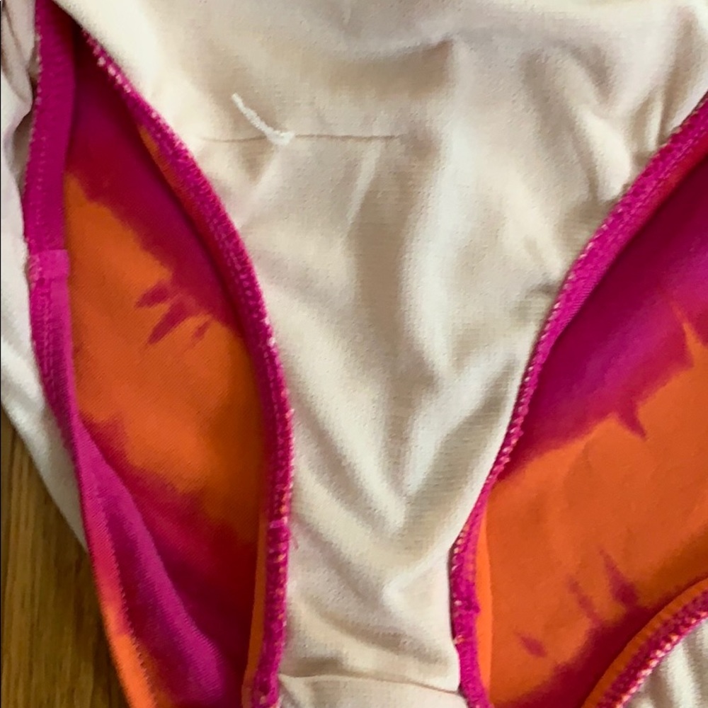 Ralph Lauren one piece, orange and pink, 6x - Picture 6 of 6